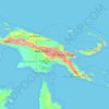 Papua New Guinea topographic map, elevation, terrain