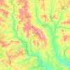 Cherokee County topographic map, elevation, terrain