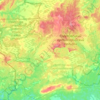 Мулинский сельсовет topographic map, elevation, terrain