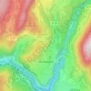 Montanges topographic map, elevation, terrain