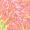 Піщанська селищна громада topographic map, elevation, terrain