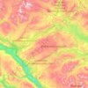 Dovre topographic map, elevation, terrain