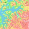 Narvik topographic map, elevation, terrain