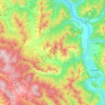 Аносинское сельское поселение topographic map, elevation, terrain