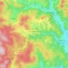 Roussillon-en-Morvan topographic map, elevation, terrain