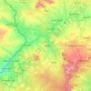 Al Geneina topographic map, elevation, terrain