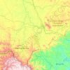 Maluti-a-Phofung Local Municipality topographic map, elevation, terrain