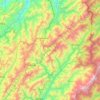 Tuensang topographic map, elevation, terrain