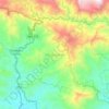 Pluma Hidalgo topographic map, elevation, terrain