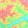 Clay County topographic map, elevation, terrain
