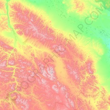 Улахан-Чистайский национальный наслег topographic map, elevation, terrain