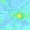 Bergues topographic map, elevation, terrain