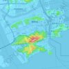 Guangdong-Macao In-Depth Cooperation Zone in Hengqin topographic map, elevation, terrain