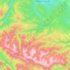 Урупское сельское поселение topographic map, elevation, terrain