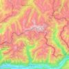 Massiccio del Bernina topographic map, elevation, terrain