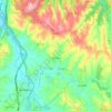 Carvalhal topographic map, elevation, terrain