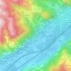 Saillon topographic map, elevation, terrain