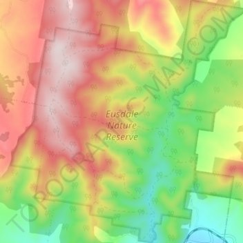 Eusdale Nature Reserve topographic map, elevation, terrain