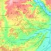 River Pang topographic map, elevation, terrain