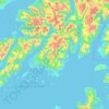 Lødingen topographic map, elevation, terrain