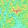 Yangpyeong-gun topographic map, elevation, terrain