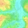 Hostomel topographic map, elevation, terrain