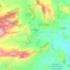 la Romana topographic map, elevation, terrain
