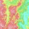 Washpool National Park topographic map, elevation, terrain