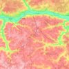 городской округ Кашира topographic map, elevation, terrain