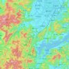 Fenghua District topographic map, elevation, terrain