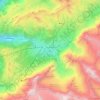 Grindelwald topographic map, elevation, terrain