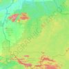 Amazon rainforest topographic map, elevation, terrain