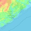 Charleston County topographic map, elevation, terrain