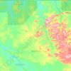 Espigão d'Oeste topographic map, elevation, terrain