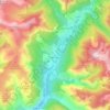 Beauvezer topographic map, elevation, terrain