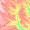 Daniels County topographic map, elevation, terrain