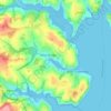 Mylor topographic map, elevation, terrain