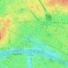 Palais de l'Élysée topographic map, elevation, terrain