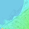 Reserva Marina La Puntilla - Playa Chinchorro topographic map, elevation, terrain