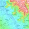 Pulwama topographic map, elevation, terrain