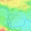 General Paz topographic map, elevation, terrain