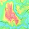 Longsdon topographic map, elevation, terrain