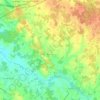 Meursac topographic map, elevation, terrain