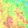 Mellionnec topographic map, elevation, terrain