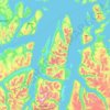 Troms topographic map, elevation, terrain
