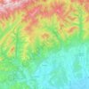 Tismana topographic map, elevation, terrain