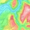 Sierck-les-Bains topographic map, elevation, terrain
