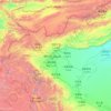 Kizilsu topographic map, elevation, terrain