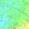 Tzompantepec topographic map, elevation, terrain