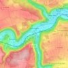 Bieringen topographic map, elevation, terrain